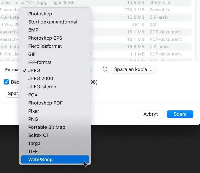 spara som webp