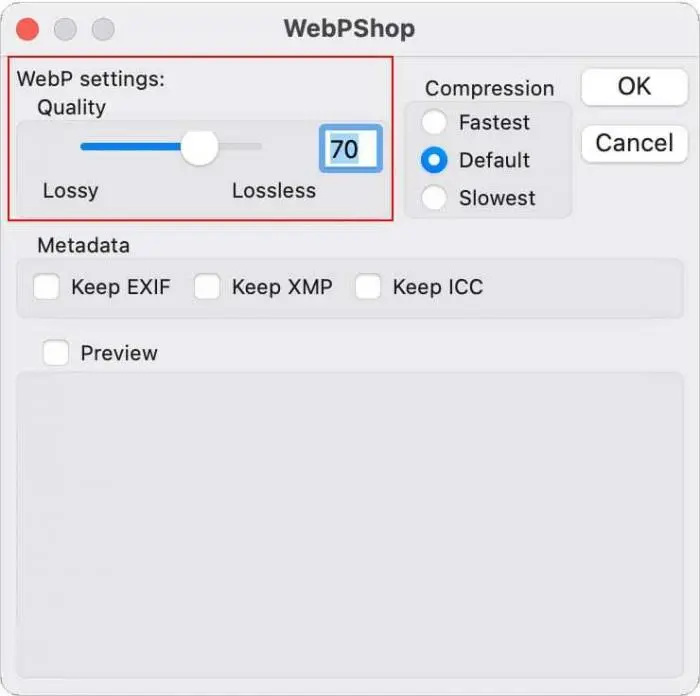 webp kvalitet