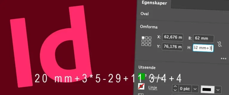 indesigns matematikfunktioner