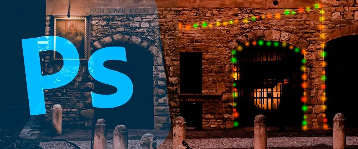 julbelysning photoshop