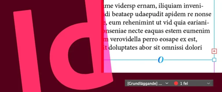 överskjutande text