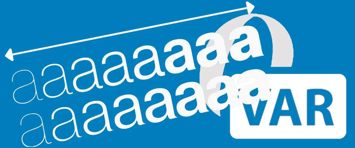 variabla teckensnitt