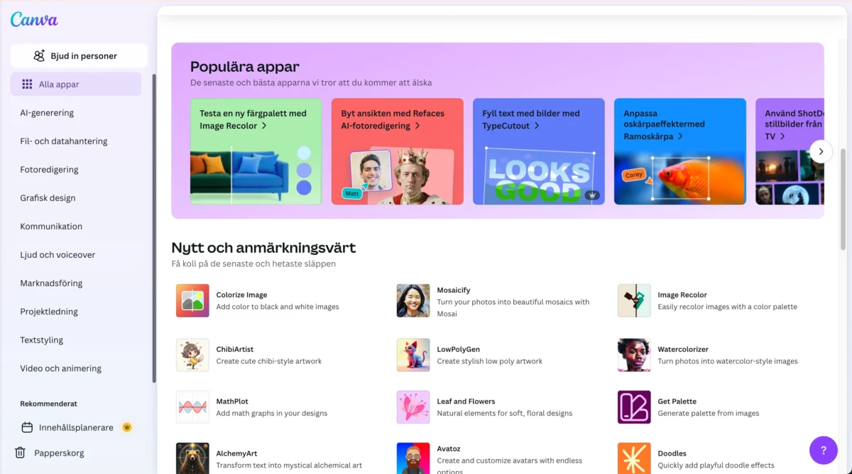 Canva appar