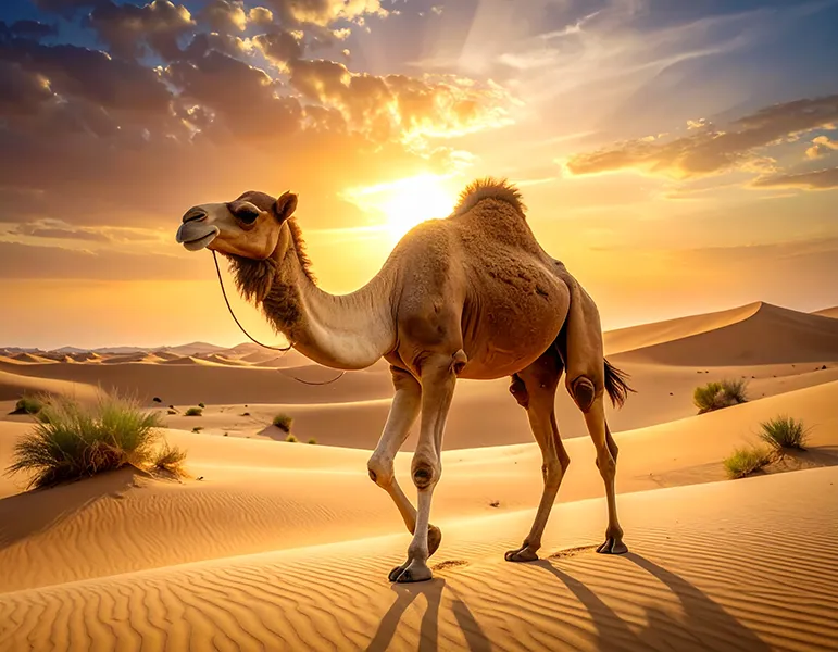 ai-genererade bilder kamel