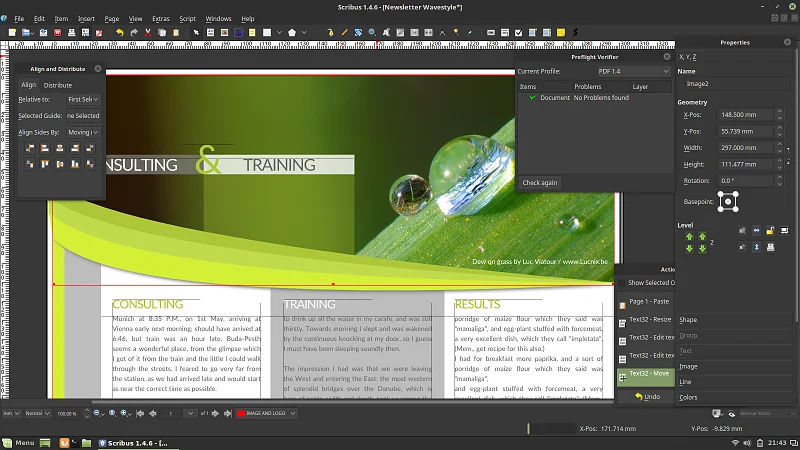 Scribus ett alternativ till Adobe InDesign