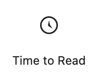 time to read
