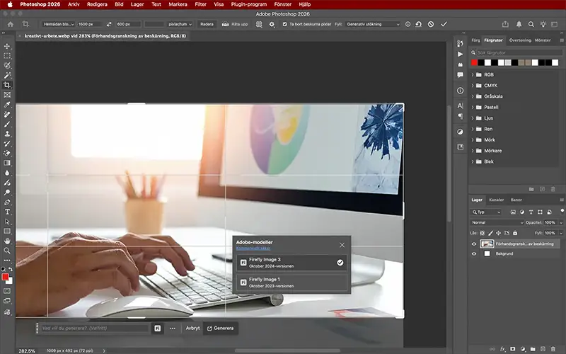 Fireflymodeller i Photoshop