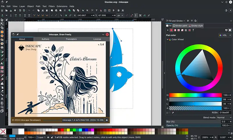 Inkscape är ett alternativ till Adobe Illustrator