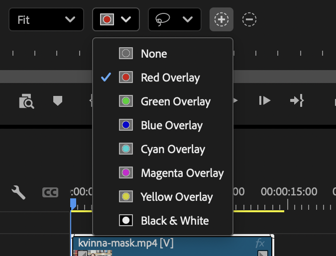 Object Mask Tool färger