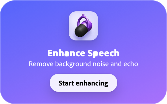 enhance speech
