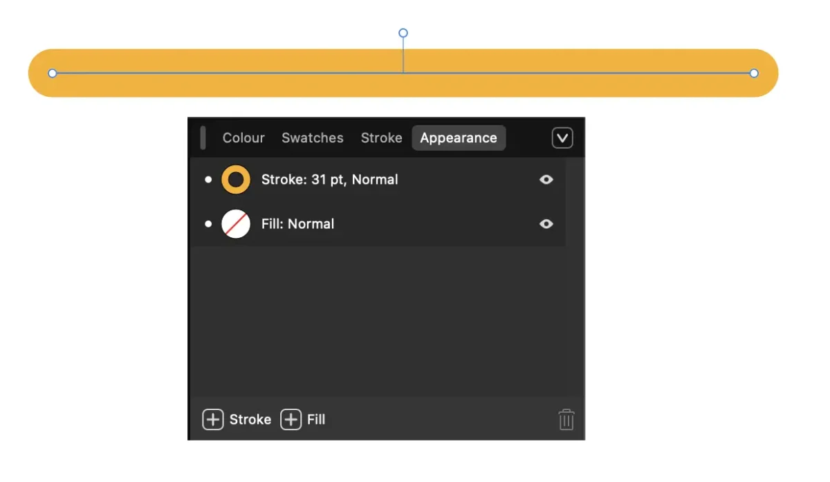linjer till former enkel linje