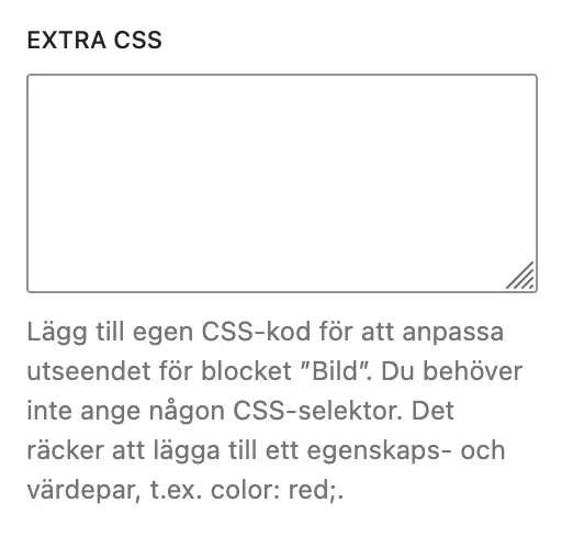 extra css
