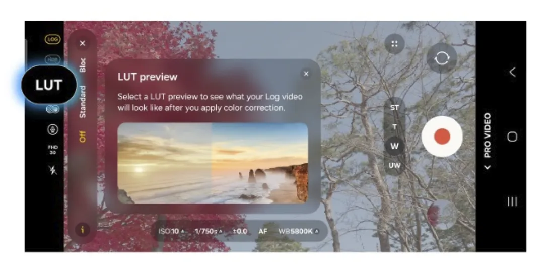 lut preview samsung