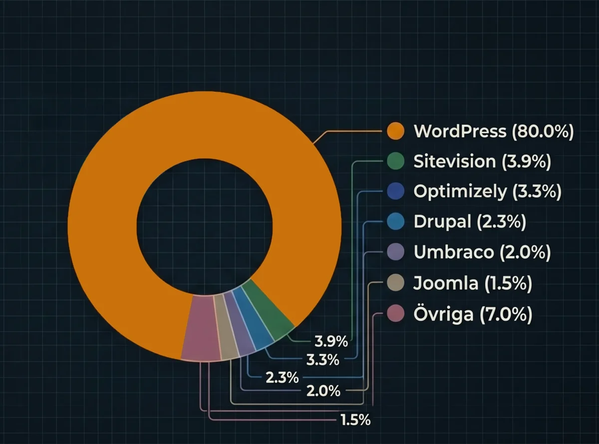 sverige wordpress statistik