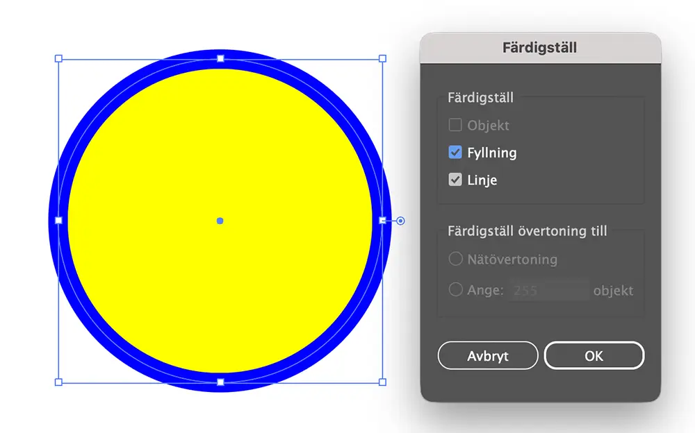 färdigställ illustrator