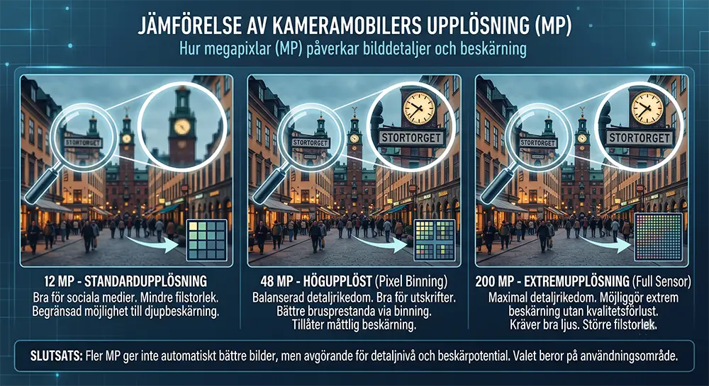 megapixlar jämförelse
