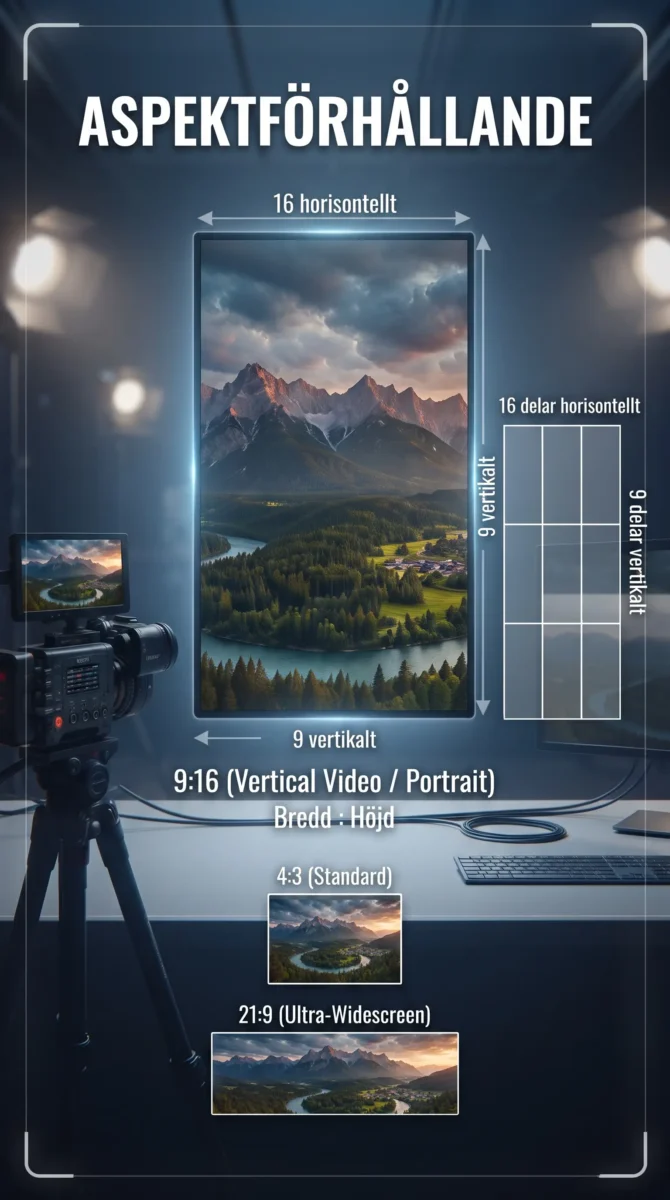 Ändra videoformat till 9:16