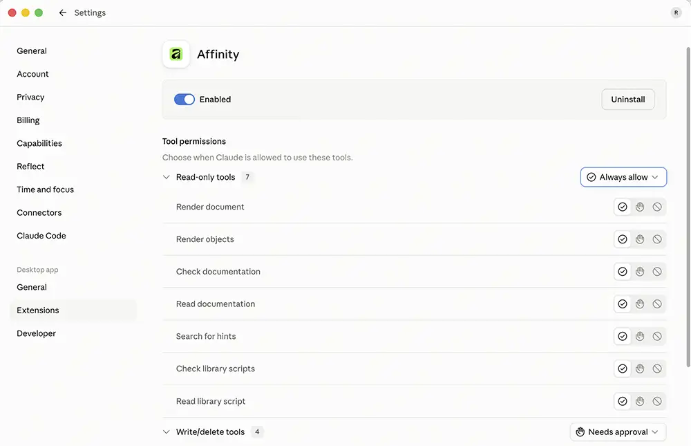permissions i Claude