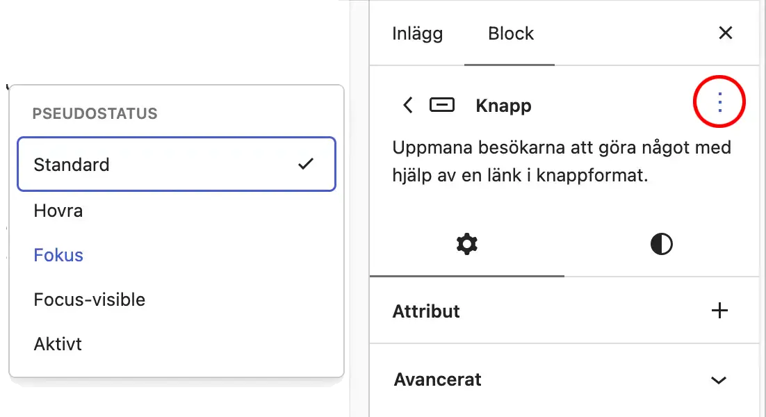 knapplägen direkt i editorn i WordPress 7.1