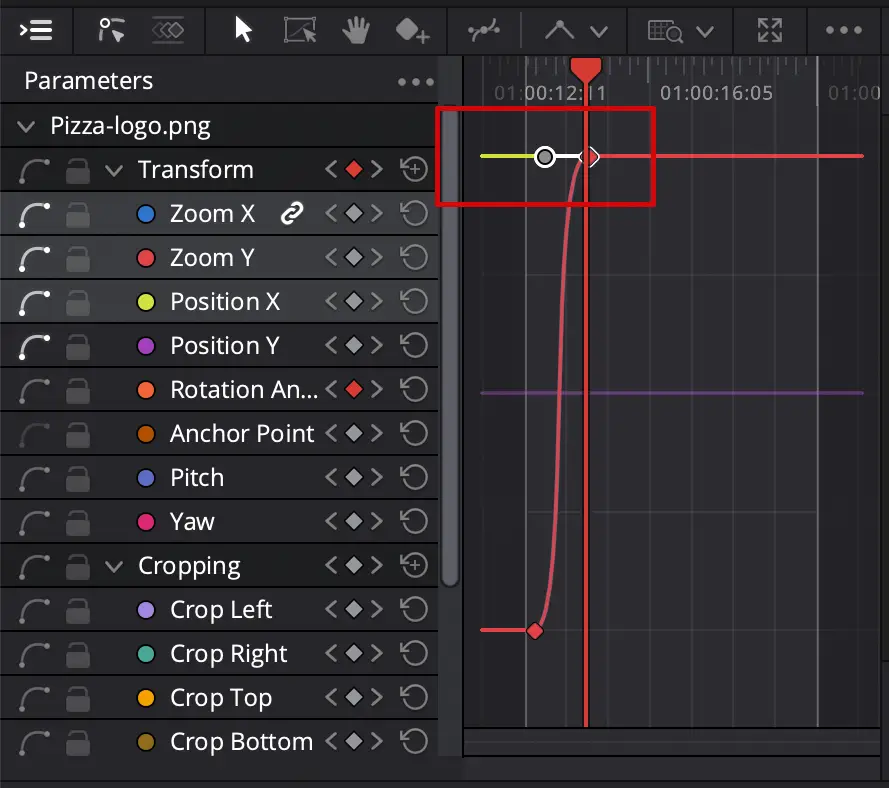 redigera keyframe